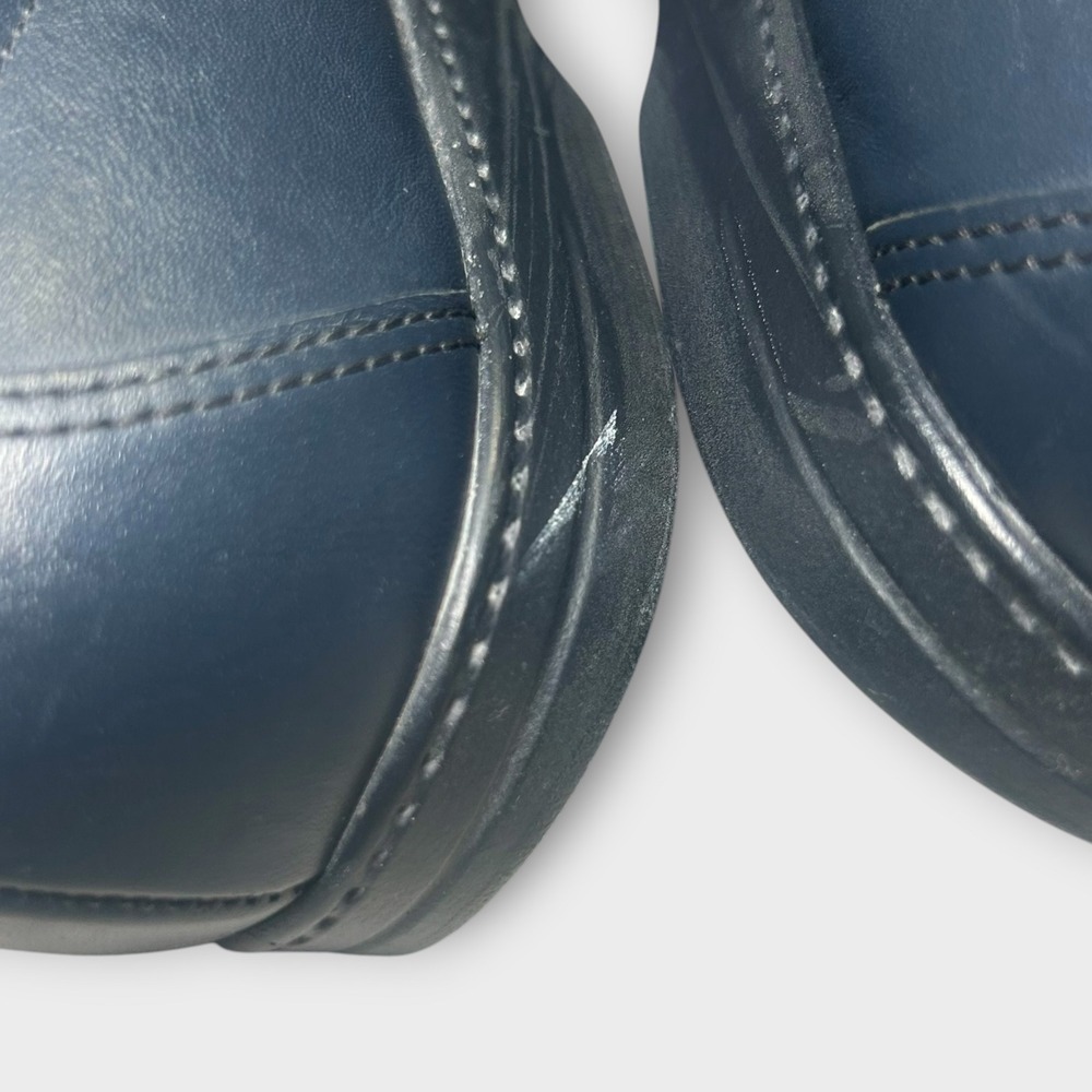 SAS Whisper Navy Blue Leather Comfort Walking Shoes Womens 10 N Narrow Oxford - Picture 8 of 9